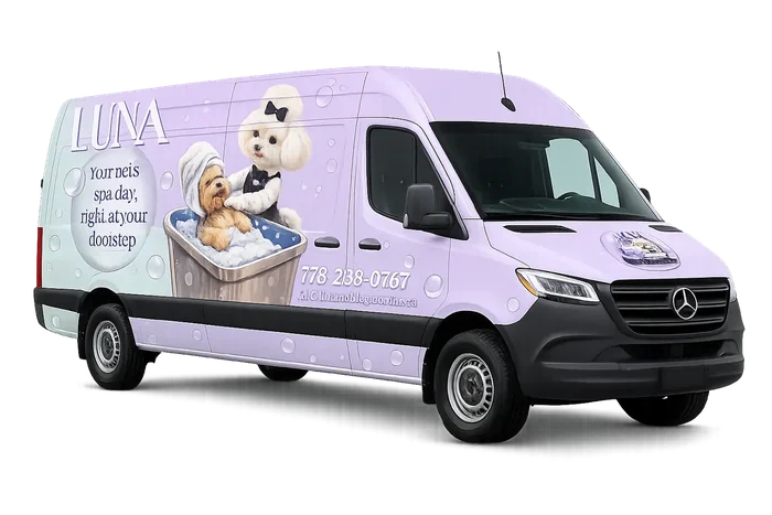 The Luna Mobile Grooming van